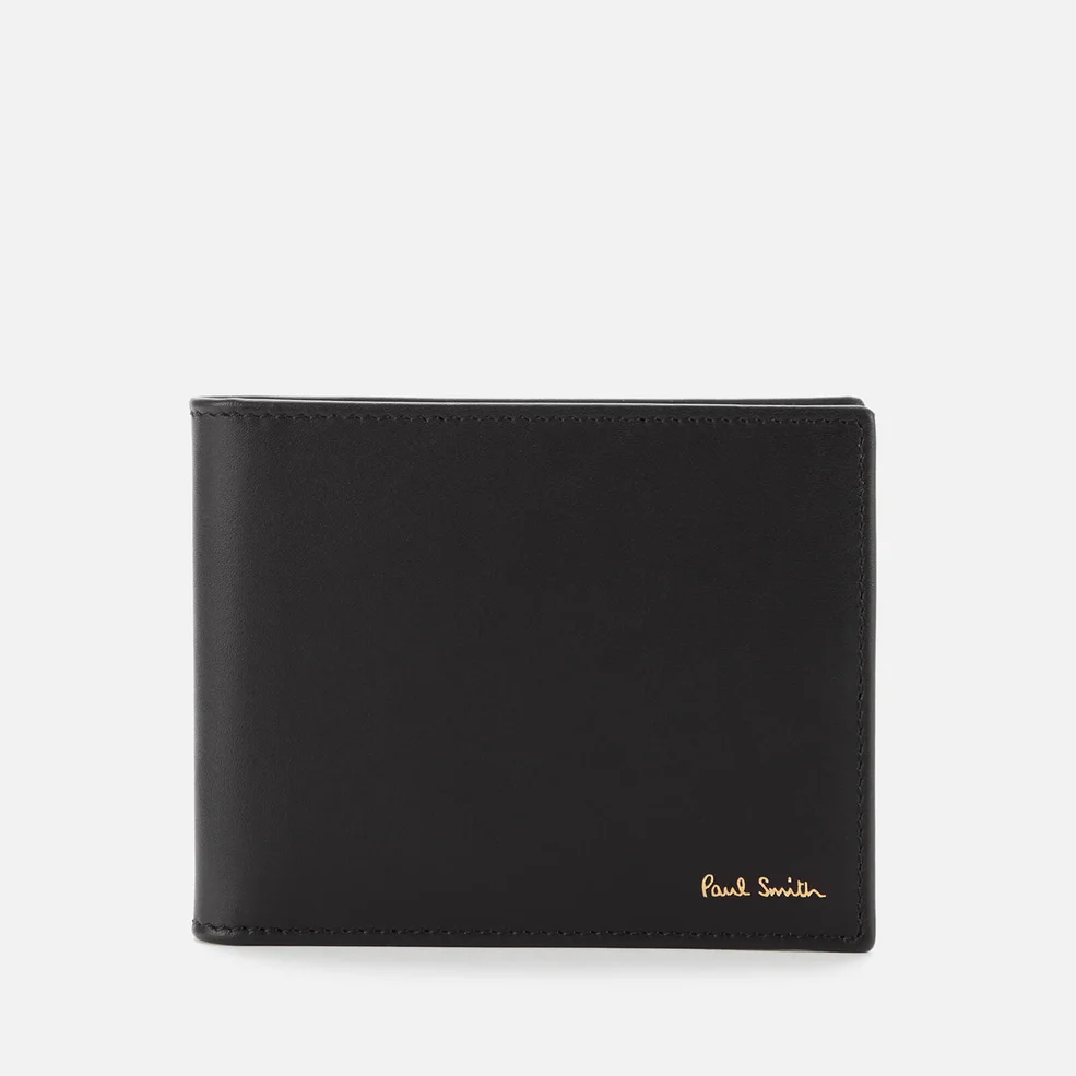 PS Paul Smith Men's Internal Stripe Wallet with Money Clip - Black Image 1