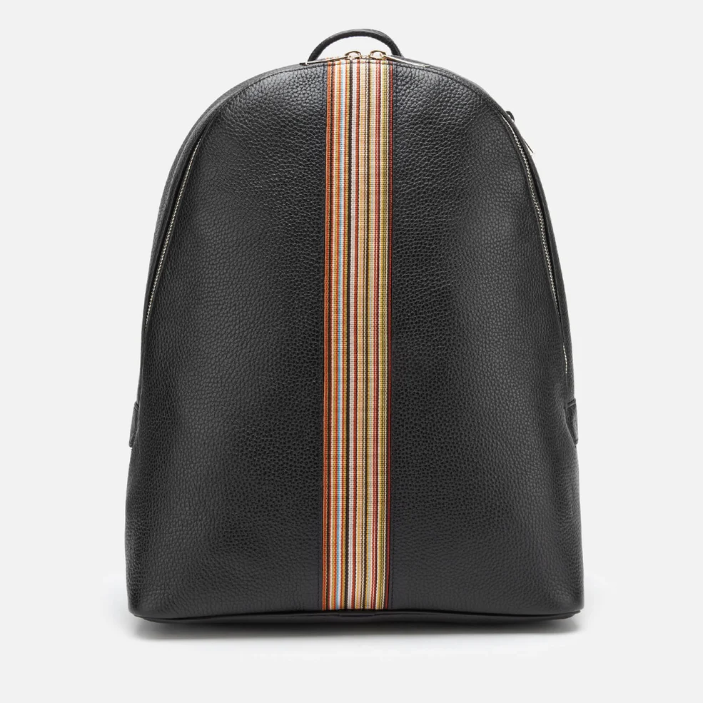 PS Paul Smith Men's Signature Stripe Backpack - Black Pebble Image 1