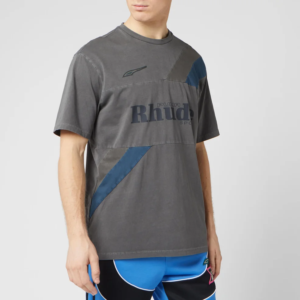 Puma X Rhude Men's Short Sleeve T-Shirt - Black Image 1