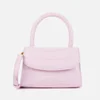 BY FAR Women's Mini Croco Top Handle Bag - Pink - Image 1