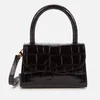 BY FAR Women's Mini Croco Top Handle Bag - Black - Image 1