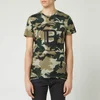 Balmain Men's Printed Camouflage T-Shirt - Khaki - Image 1