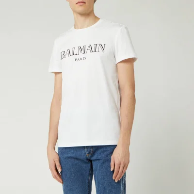 Balmain Men's Paris T-Shirt - Blanc