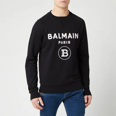 Balmain Men's Small Coin Flock Sweatshirt - Noir
