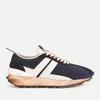 Lanvin Men's Suede Running Trainers - Navy Blue/White - Image 1