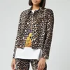 Ganni Women's Print Denim Jacket - Leopard - Image 1