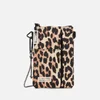 Ganni Women's Tech Fabric Cross Body Bag - Leopard Print - Image 1