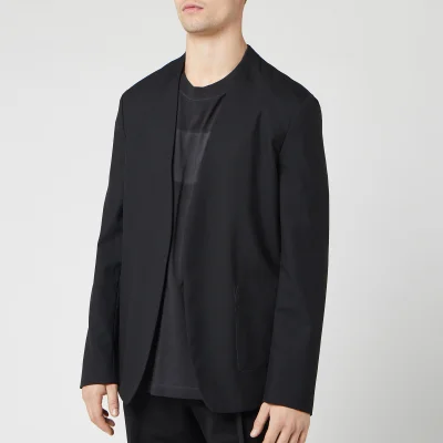 Maison Margiela Men's Collarless Suit Jacket - Black