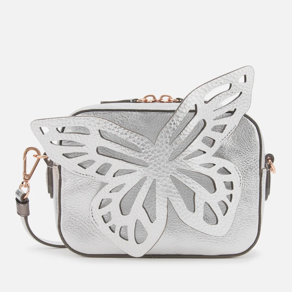 Sophia Webster Women's Flossy Butterfly Camera Bag - Silver Image 1