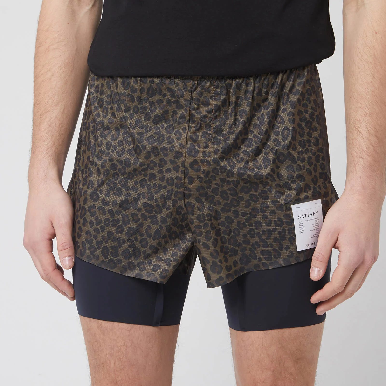Satisfy Men's Short Distance 8 Inch Shorts - Leopard Image 1