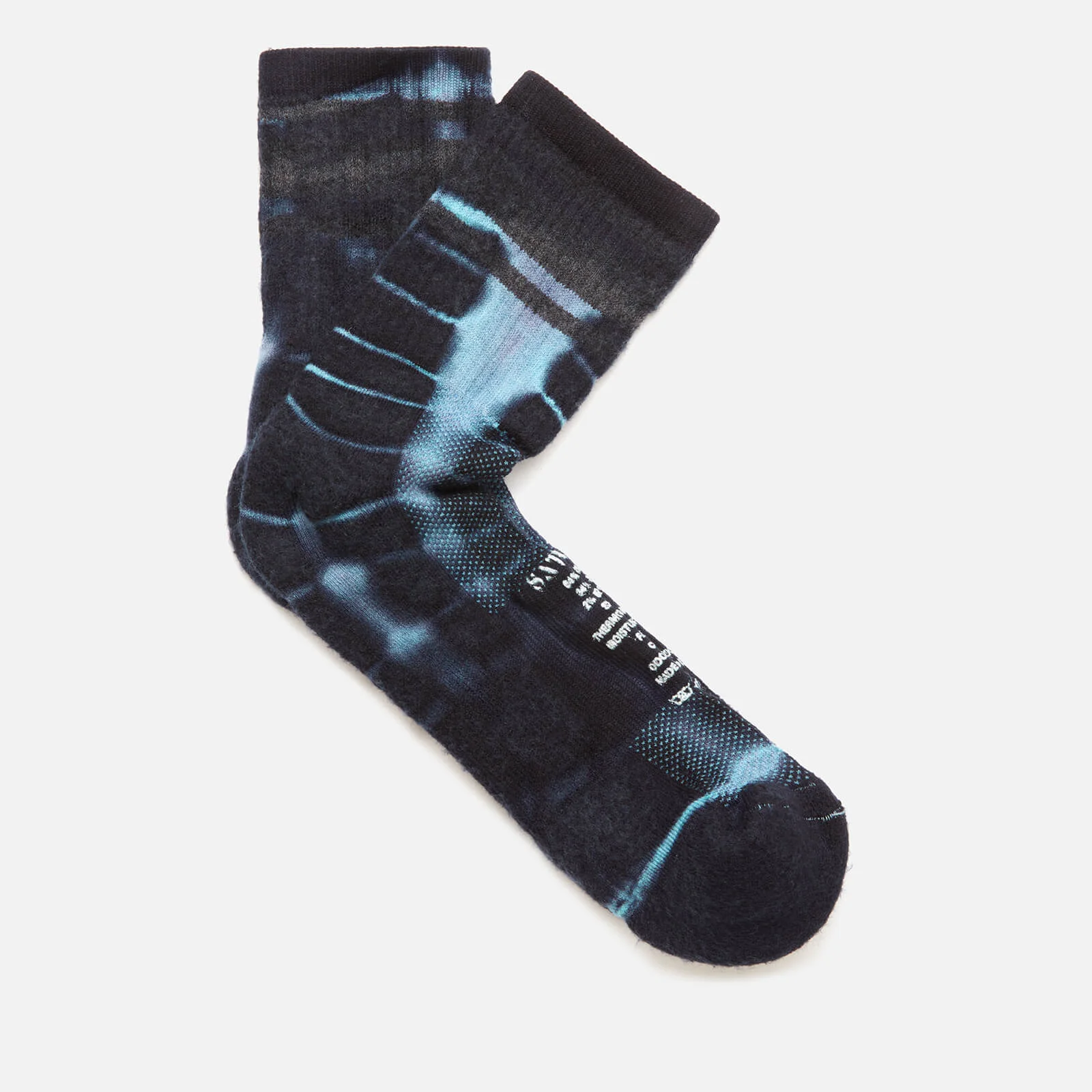 Satisfy Men's Merino Tube Socks - Indigo Tie Die Image 1