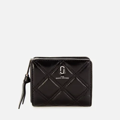 Marc Jacobs Women's The Quilted Softshot Mini Wallet - Black
