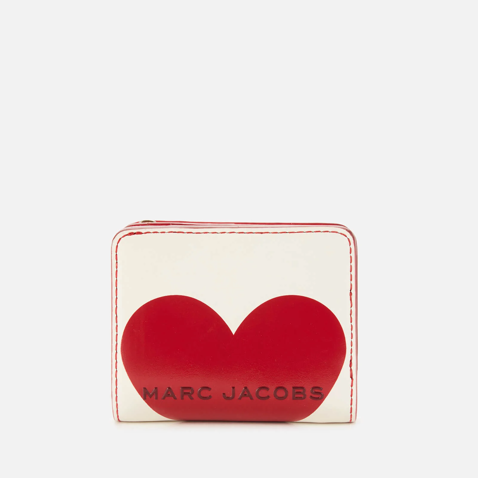 Marc Jacobs Women's Valentines Heart Mini Compact Wallet - Cotton Multi Image 1