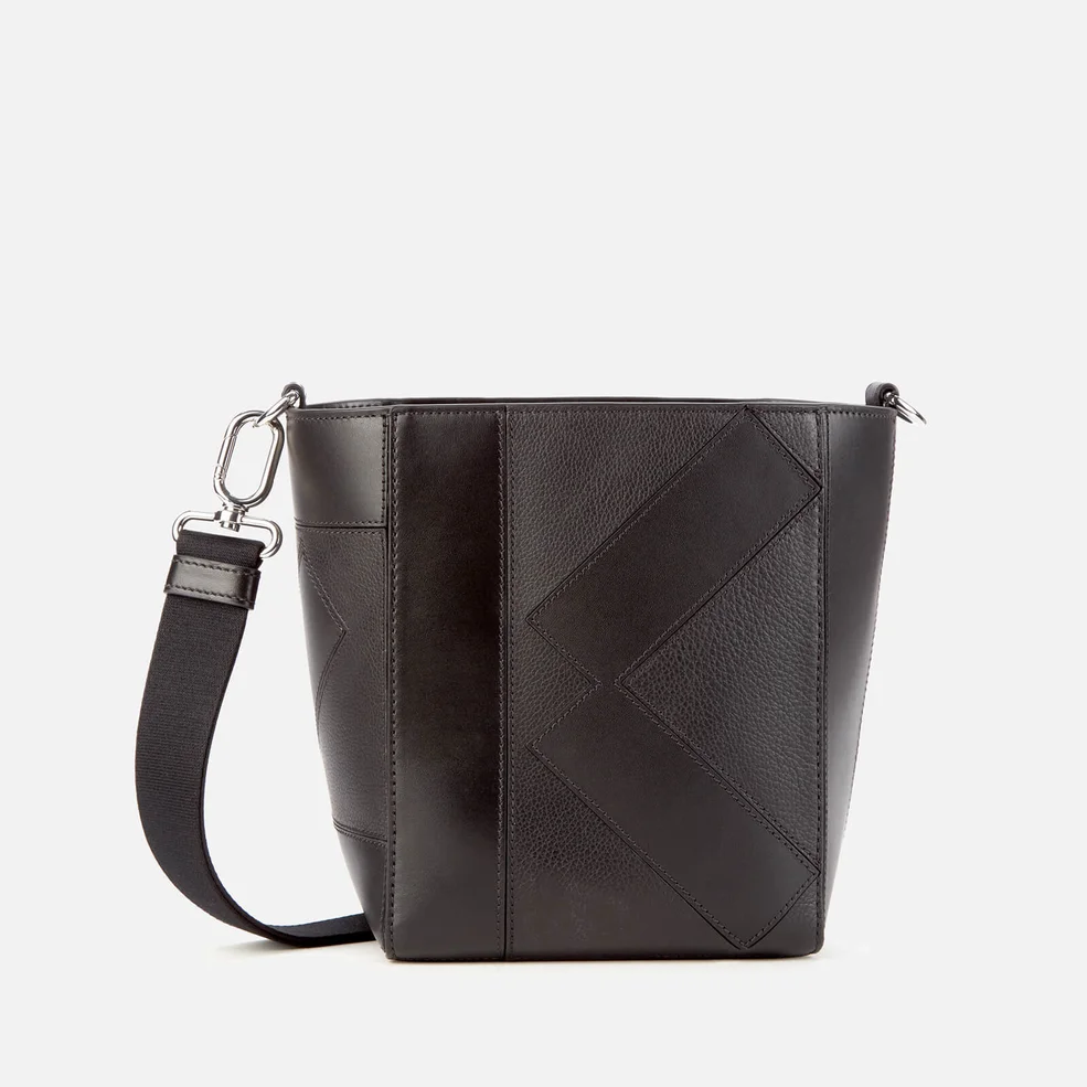 KENZO Women's Pebble Leather Mini Tote Bag - Black Image 1