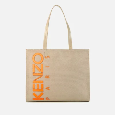 KENZO Women's Horizontal Canvas Shopper Bag - Beige