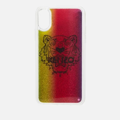 KENZO Women's iPhone X Tiger Liquid Phone Case - Multicolour