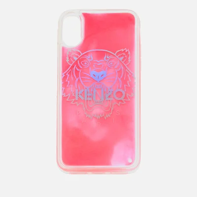 KENZO Women's iPhone X Tiger Head Sand Phone Case - Pink