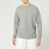 JW Anderson Men's Long Sleeve Diagonal Panelled T-Shirt - Frost Melange - Image 1
