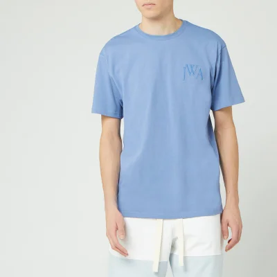 JW Anderson Men's Logo Embroidery T-Shirt - Denim Blue