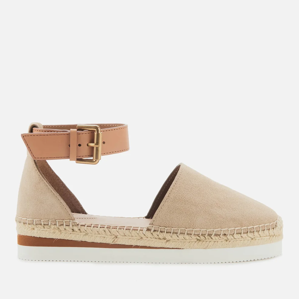 See By Chloé Women's Leather Espadrilles - Beige Image 1