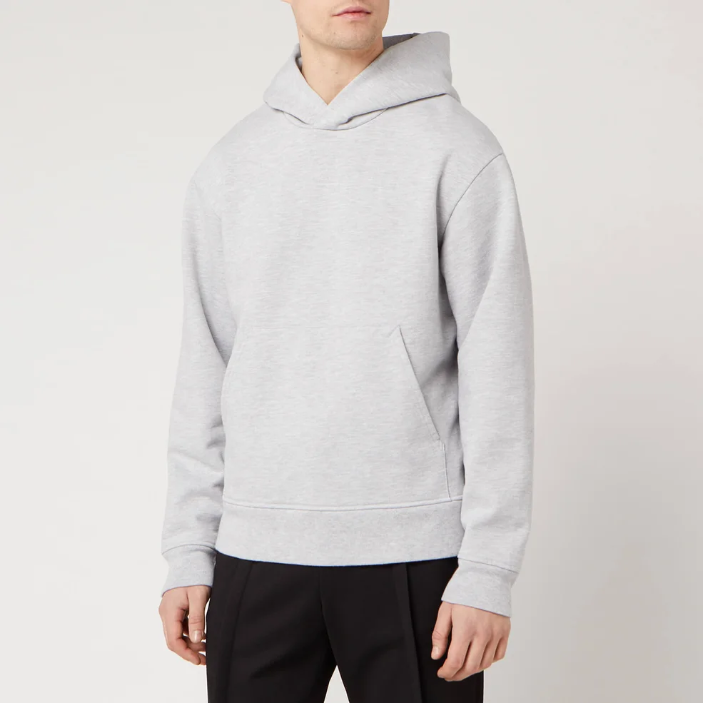 Acne Studios Men's Classic Fit Hooded Sweatshirt - Pale Grey Melange Image 1