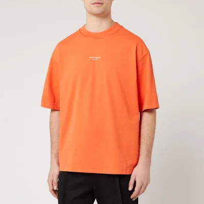 Acne Studios Men's Reverse Logo T-Shirt - Mandarin Orange