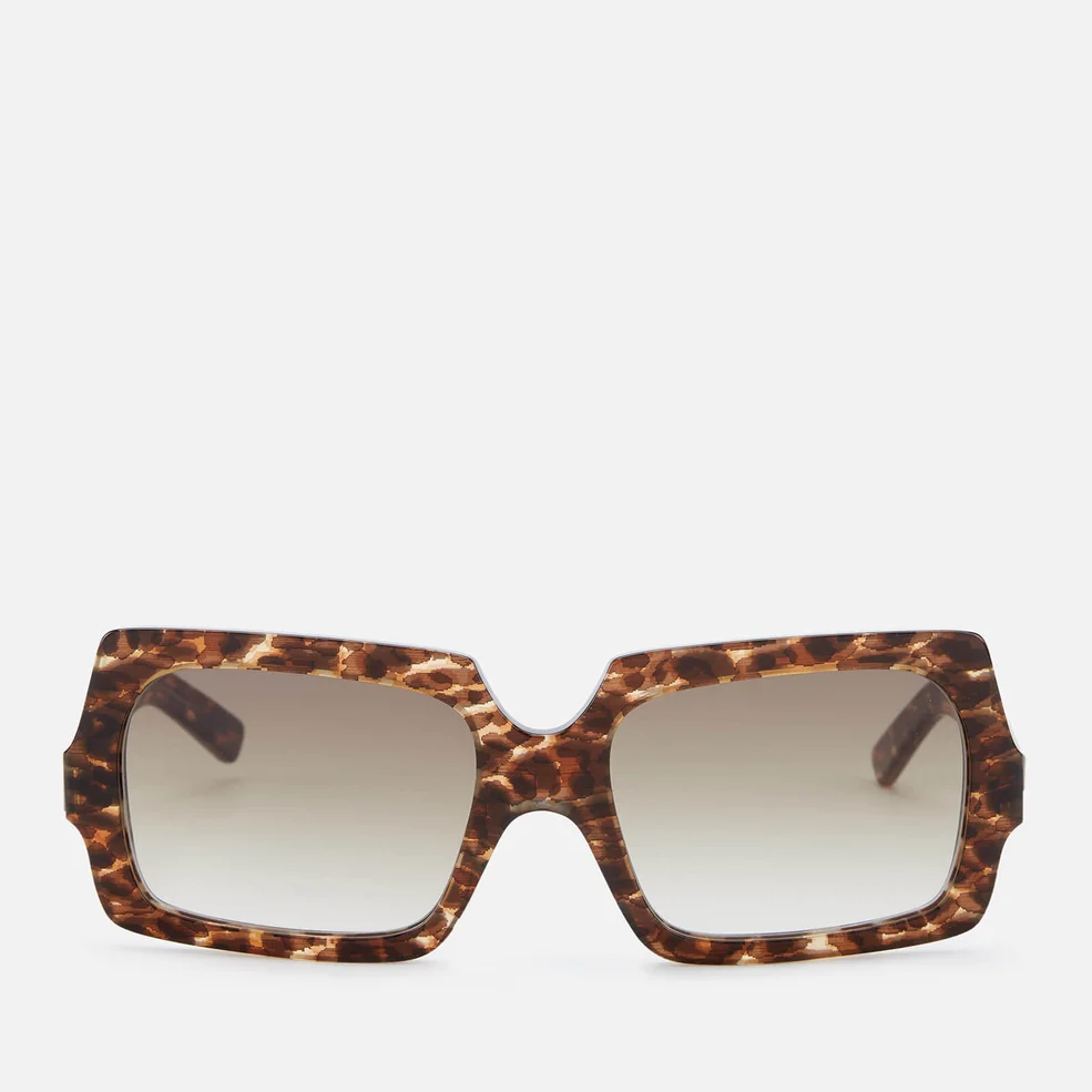 Acne Studios Men's George Large Sunglasses - Leopard/Brown Degrade Image 1
