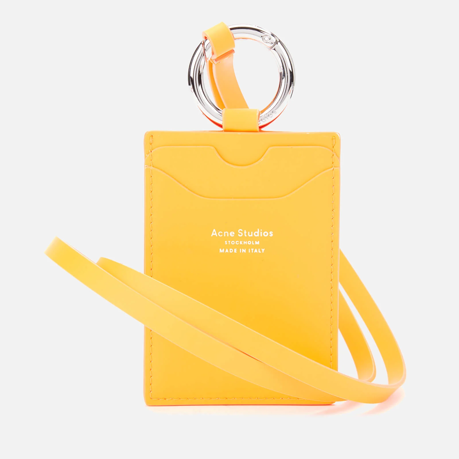 Acne Studios Men's Keychain Cardholder - Fluo Orange Image 1