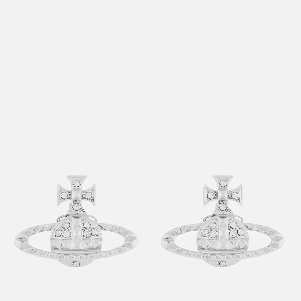 Vivienne Westwood Women's Mayfair Bas Relief Earrings - Rhodium Crystal Image 1