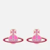 Vivienne Westwood Women's Kate Earrings - Pink Gold/Neon Pink Lilac/Fuchsia - Image 1