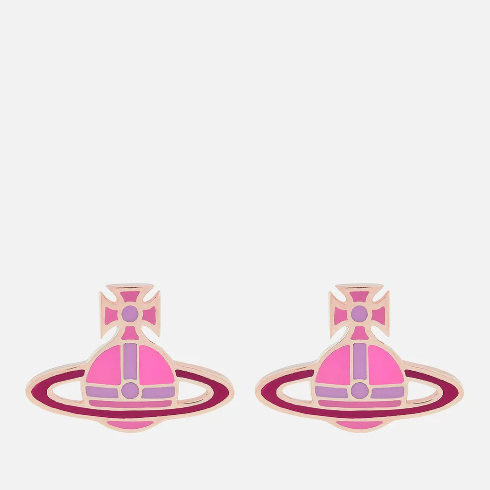 Vivienne Westwood Women's Kate Earrings - Pink Gold/Neon Pink Lilac/Fuchsia Image 1