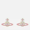 Vivienne Westwood Women's Kika Earrings - Rhodium Jonquil Light Rose Crystal Rose - Image 1