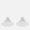 Vivienne Westwood Women's Reina Earrings - Rhodium White CZ - Image 1