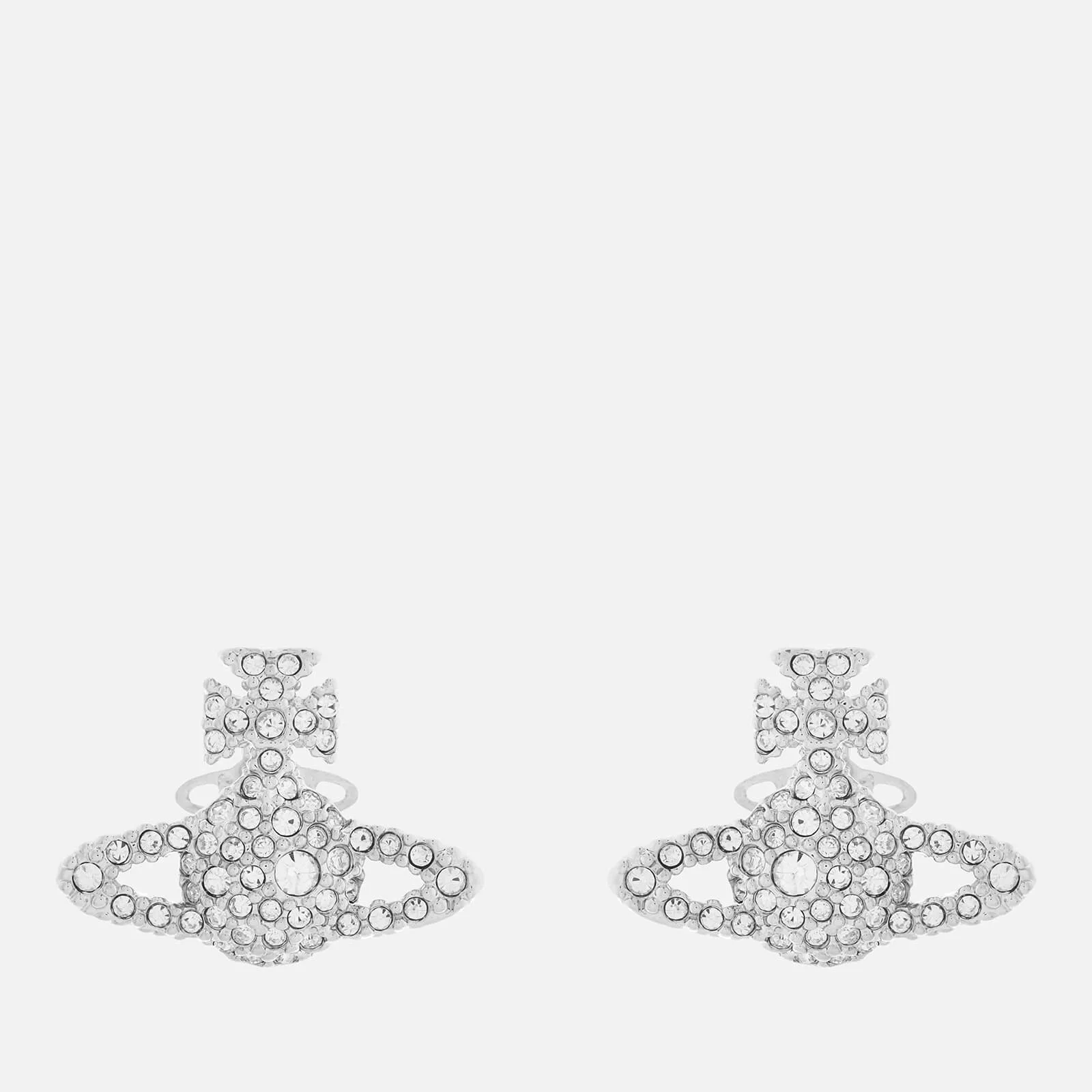 Vivienne Westwood Women's Grace Bas Relief Stud Earrings - Rhodium Crystal Image 1