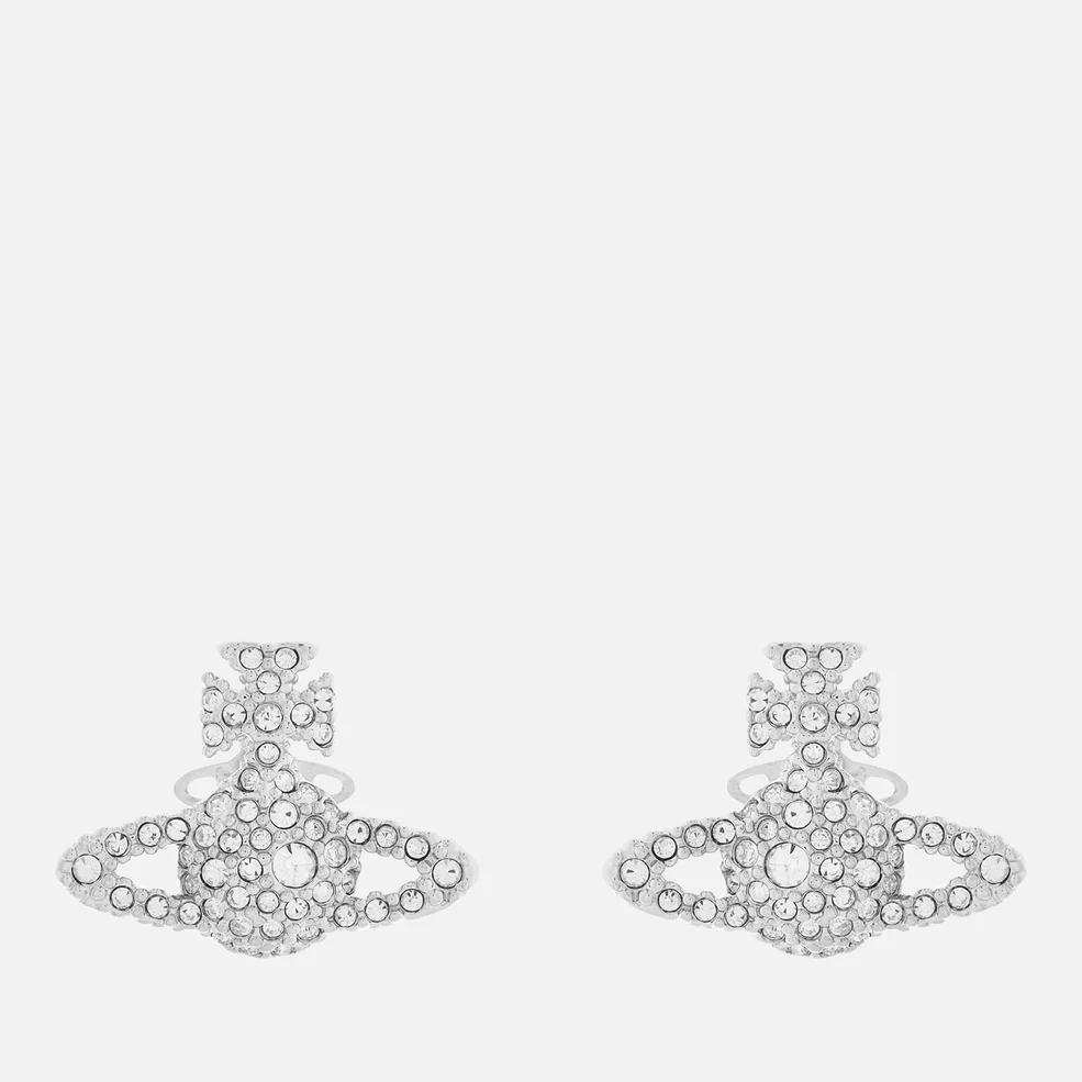 Vivienne Westwood Women's Grace Bas Relief Stud Earrings - Rhodium Crystal Image 1