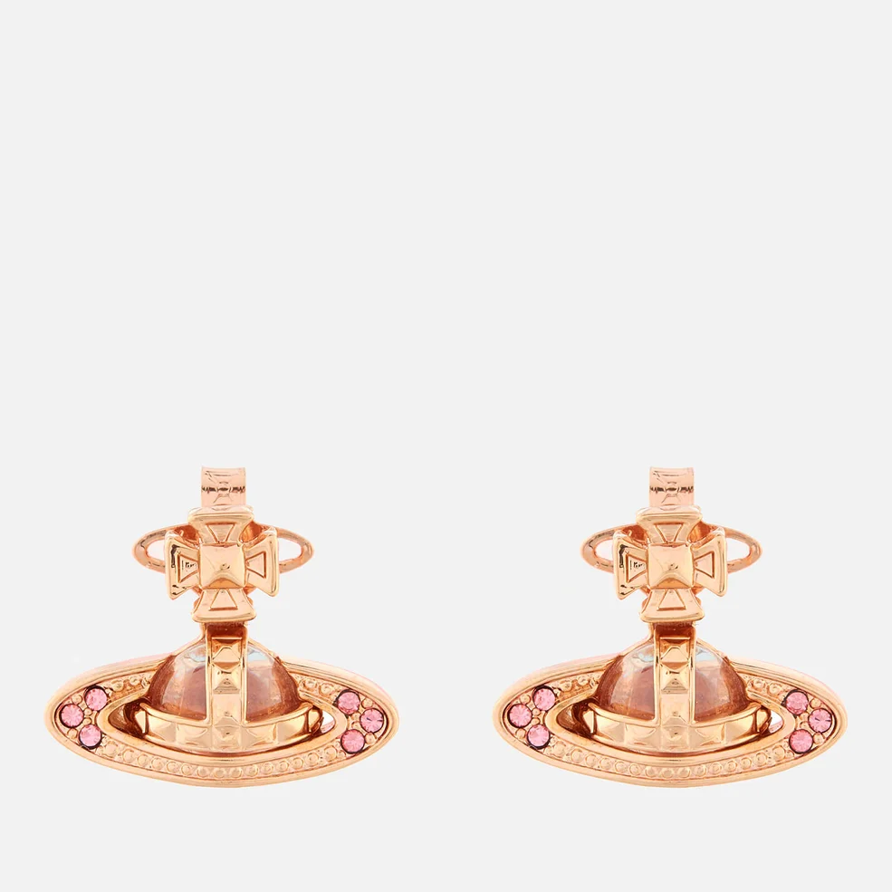 Vivienne Westwood Women's Pina Bas Relief Earrings - Pink Gold Light Rose Image 1
