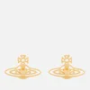 Vivienne Westwood Women's Thin Lines Flat Orb Stud Earrings - Gold - Image 1
