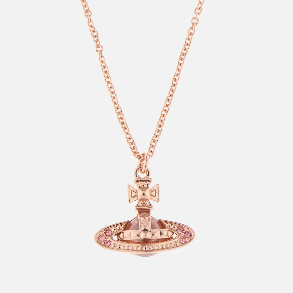 Vivienne Westwood Women's Pina Small Bas Relief Pendant - Pink Gold Light Rose Image 1