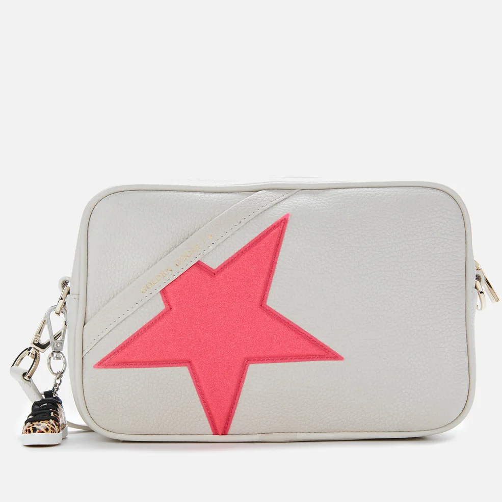 Golden Goose Women's Star Cross Body Bag - White/Neon Pink Image 1