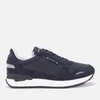 Emporio Armani Men's Suede/Mesh Running Style Trainers - Navy/Midnight - Image 1