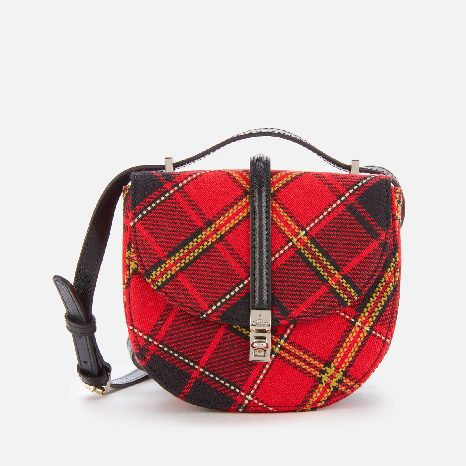 Vivienne Westwood Women's Special Sofia Mini Saddle Bag - Red/Black Image 1