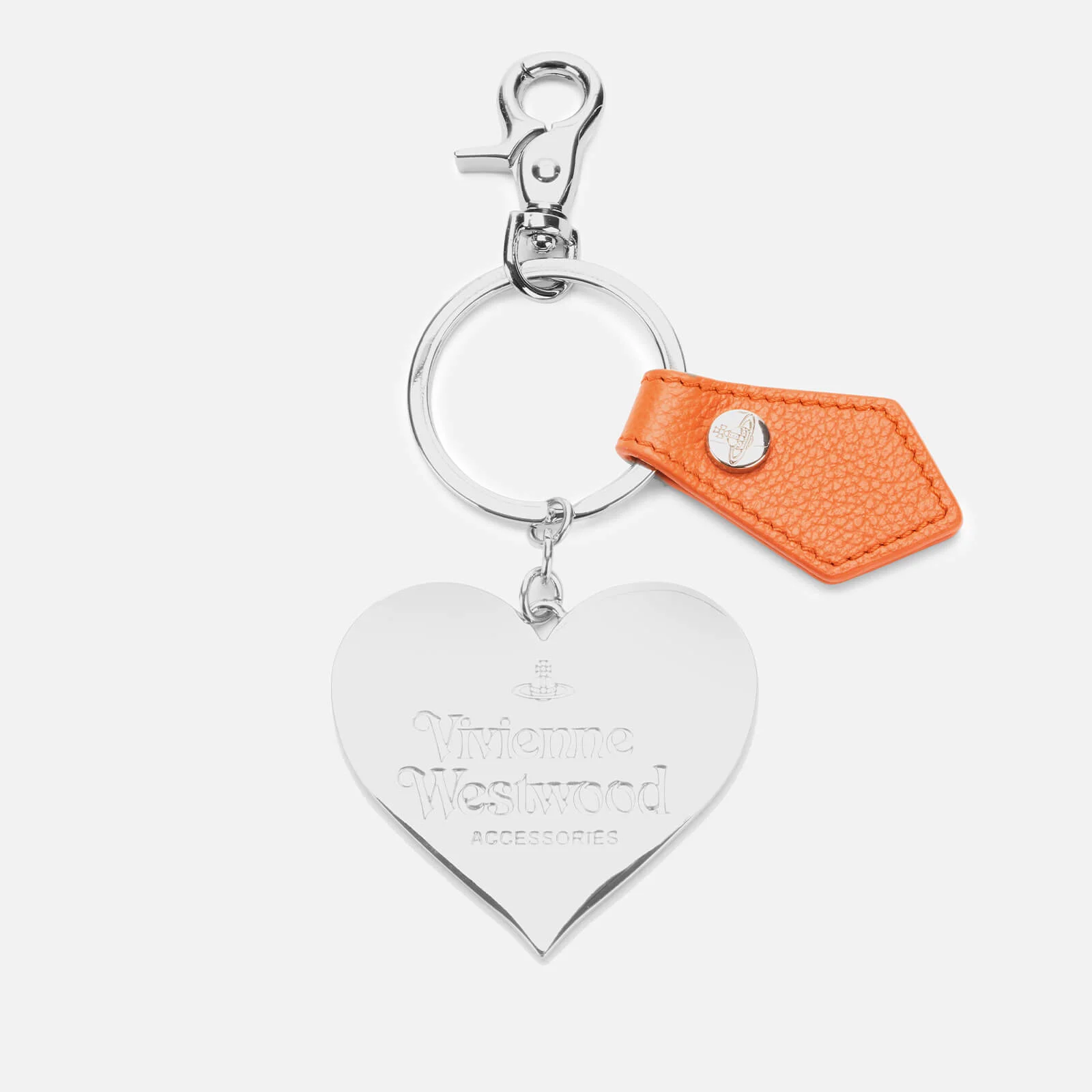 Vivienne Westwood Women's Windsor Mirror Heart Gadget - Orange Image 1