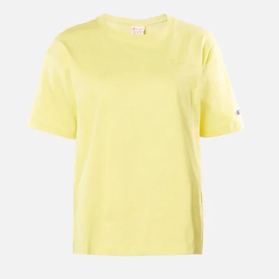 Champion Women's Oversized Crew Neck T-Shirt - Yellow