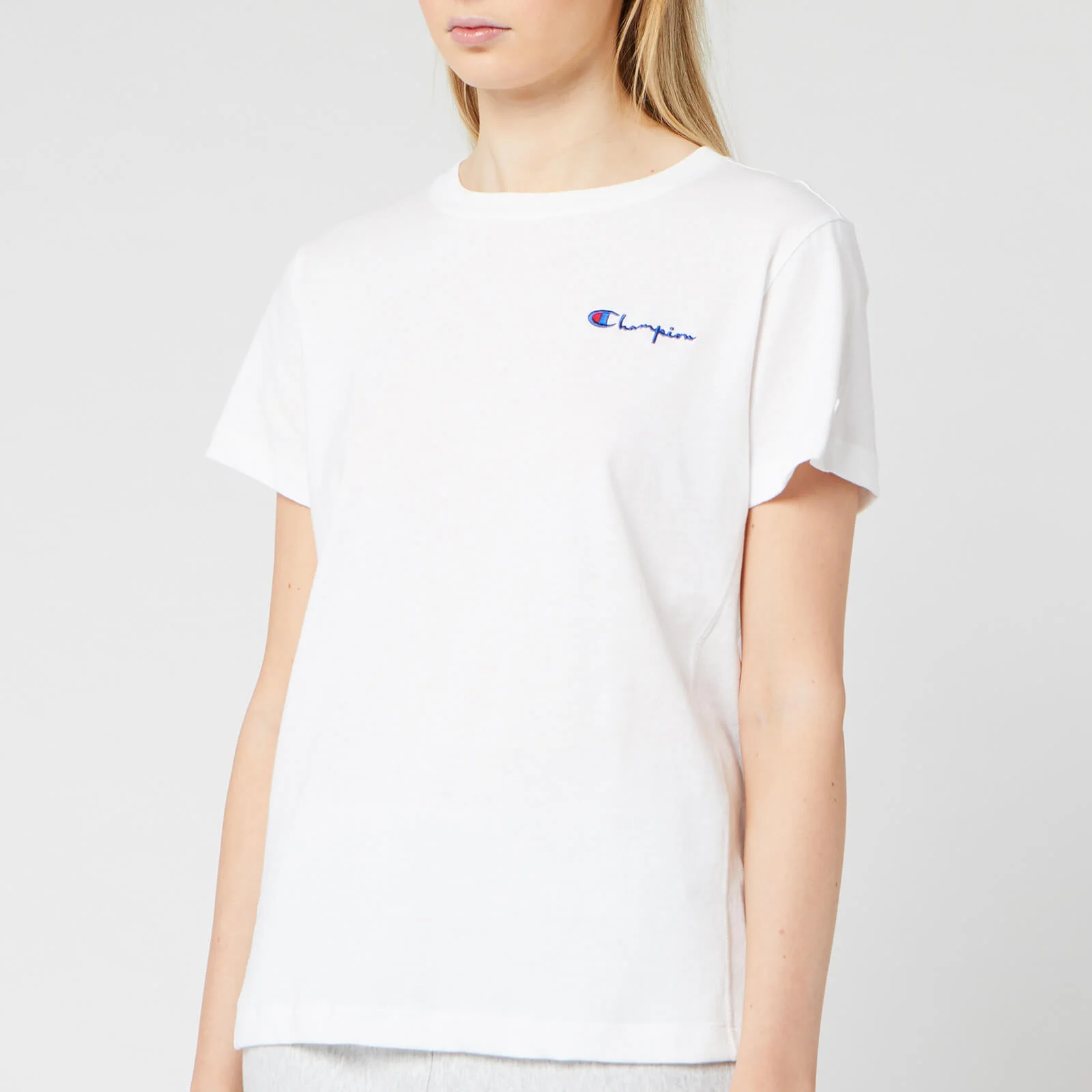 Champion Women's Small Script T-Shirt - White Image 1