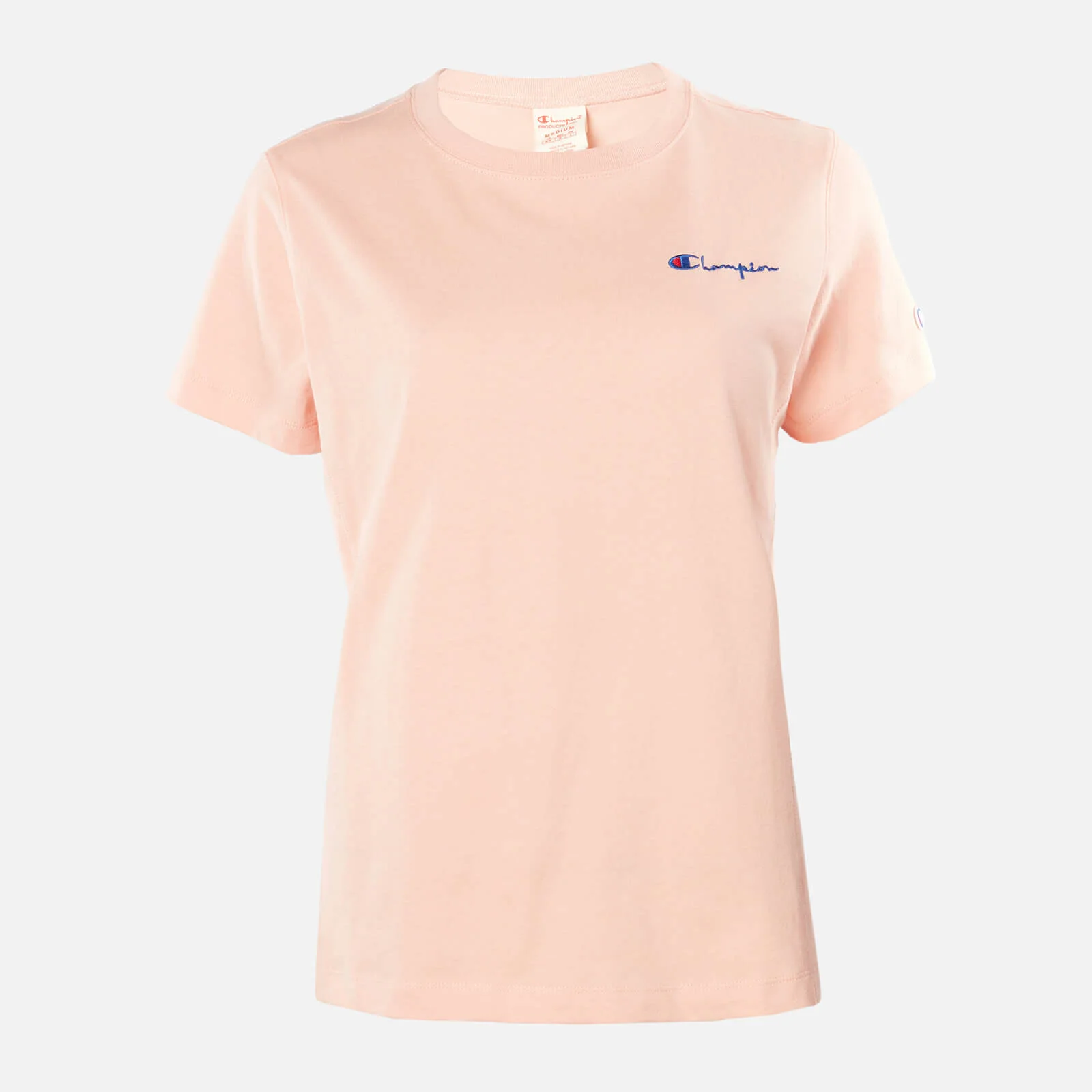 Champion Women's Small Script T-Shirt - Pink Image 1