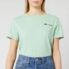 Champion Women's Small Script T-Shirt - Mint Green - Image 1