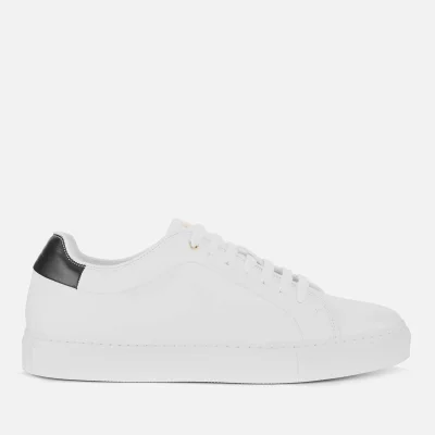 Paul Smith Men's Basso Leather Cupsole Trainers - White/Black Tab