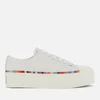 Paul Smith Women's Miho Leather Flatform Trainers - White - Image 1