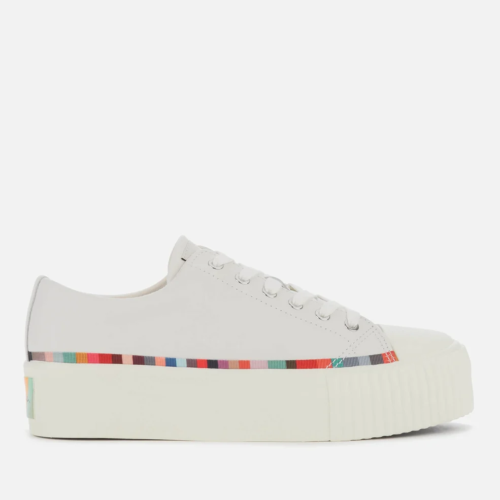 Paul Smith Women's Miho Leather Flatform Trainers - White Image 1
