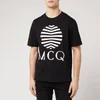 McQ Alexander McQueen Men's Dropped Shoulder Logo T-Shirt - Darkest Black - Image 1